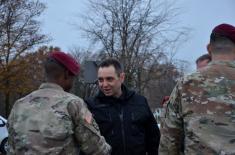 Welcome for the Paratroopers of the US Armed Forces at the Air Field “Batajnica”