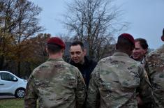 Welcome for the Paratroopers of the US Armed Forces at the Air Field “Batajnica”