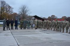 Welcome for the Paratroopers of the US Armed Forces at the Air Field “Batajnica”