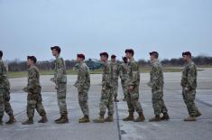 Welcome for the Paratroopers of the US Armed Forces at the Air Field “Batajnica”