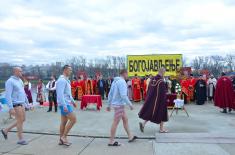 Military Academy Cadet, Sava Stanković First to Swim to the Holy Cross