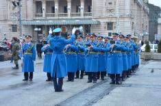 Ceremonial March-Past of Military Bands and Arms Presentation in the Towns of Serbia