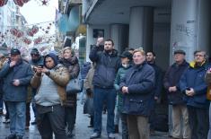 Ceremonial March-Past of Military Bands and Arms Presentation in the Towns of Serbia