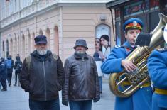 Ceremonial March-Past of Military Bands and Arms Presentation in the Towns of Serbia