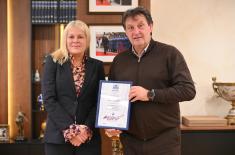 Састанак министра Гашића са председницом СОПАС Божаном Остојић 