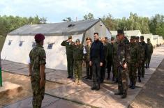 Minister of Defence at the Exercise “Slavic Brotherhood”