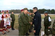 Minister of Defence at the Exercise “Slavic Brotherhood”