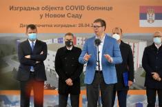 Položen kamen temeljac za kovid bolnicu kod Novog Sada