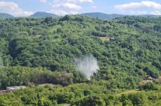 Serbian Armed Forces’ helicopters help put out fire in Čačak