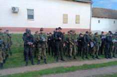 Military Academy cadets, University of Criminal Investigation and Police Studies students march together
