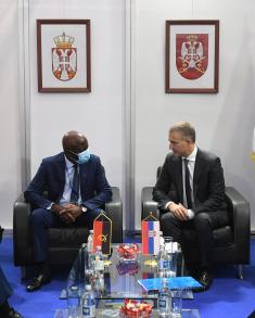 Meeting of Minister Stefanović with Angolan Minister of Defence General Santos 