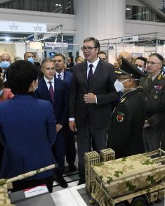 Predsednik Vučić otvorio 10. Međunarodni sajam naoružanja i vojne opreme „PARTNER 2021“