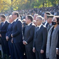 Predsednik Vučić predvodio ceremoniju Dana sećanja na žrtve u Drugom svetskom ratu