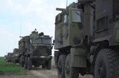 Display of arms and military equipment at the Nikinci testing ground  