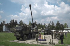 Display of arms and military equipment at the Nikinci testing ground  