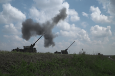 Display of arms and military equipment at the Nikinci testing ground  