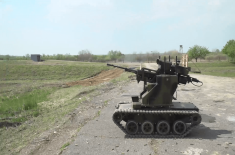 Display of arms and military equipment at the Nikinci testing ground  