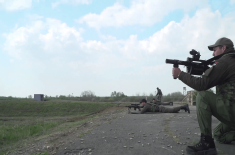 Display of arms and military equipment at the Nikinci testing ground  