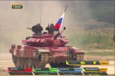 Ministers Vulin and Shoygu Attended the Final Race of “Tank Biathlon”