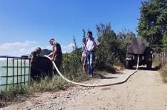 Serbian Armed Forces supply water to villages in Ljubovija Municipality  