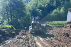 Pomoć Vojske Srbije u opštinama pogođenim poplavama