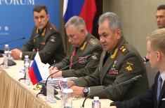 Meeting of the Ministers of Defense of Serbia and the Russian Federation