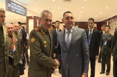 Meeting of the Ministers of Defense of Serbia and the Russian Federation