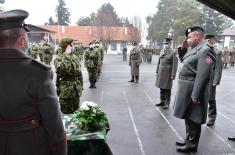 Taking the oath of enlistment in the barracks in Valjevo, Sombor and Leskovac