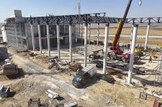 Ministers Gašić and Mali inspect ongoing construction work at Aeronautical Museum 