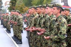 Minister Gašić attends oath-taking ceremony for cadets and reserve officer trainees