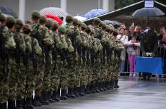 Minister Gašić attends oath-taking ceremony for cadets and reserve officer trainees