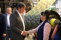 Minister Gašić visits Yumco in Vranje 