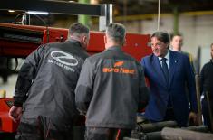 Ministar Gašić obišao fabrike Odbrambene industrije u Kragujevcu