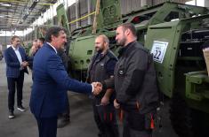 Ministar Gašić obišao fabrike Odbrambene industrije u Kragujevcu