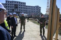 ​Minister Gašić inspects construction site of new Ministry of Defence and General Staff building