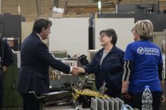 Minister Gašić visits PPT Namenska defence company in Trstenik 