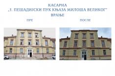 Tour of newly renovated facility at First Infantry Regiment Barracks in Vranje