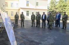 Tour of newly renovated facility at First Infantry Regiment Barracks in Vranje