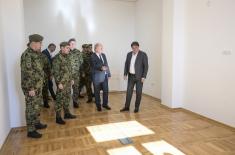 Tour of newly renovated facility at First Infantry Regiment Barracks in Vranje