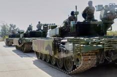 Обука на модернизованим тенковима Војске Србије