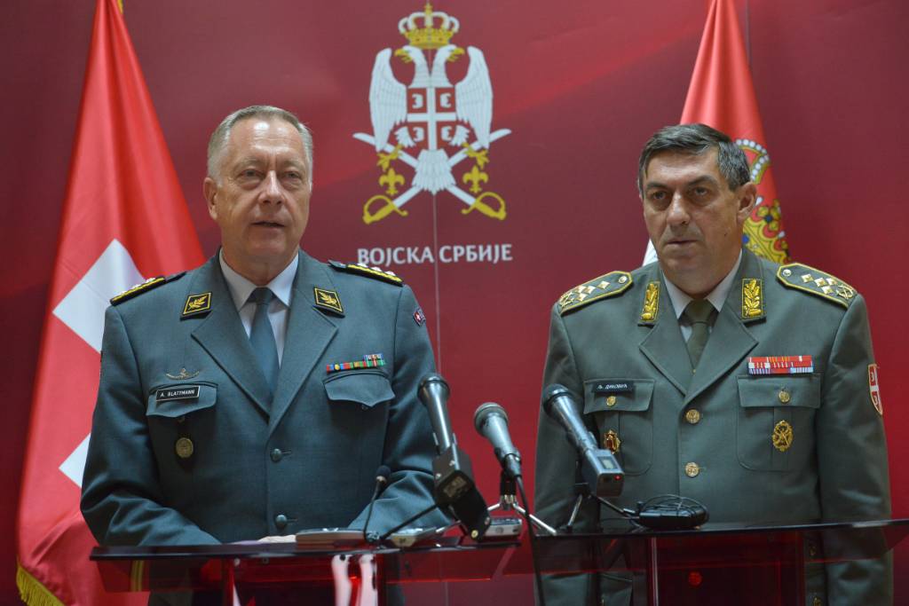 Сусрет начелника генералштабова Србије и Швајцарске