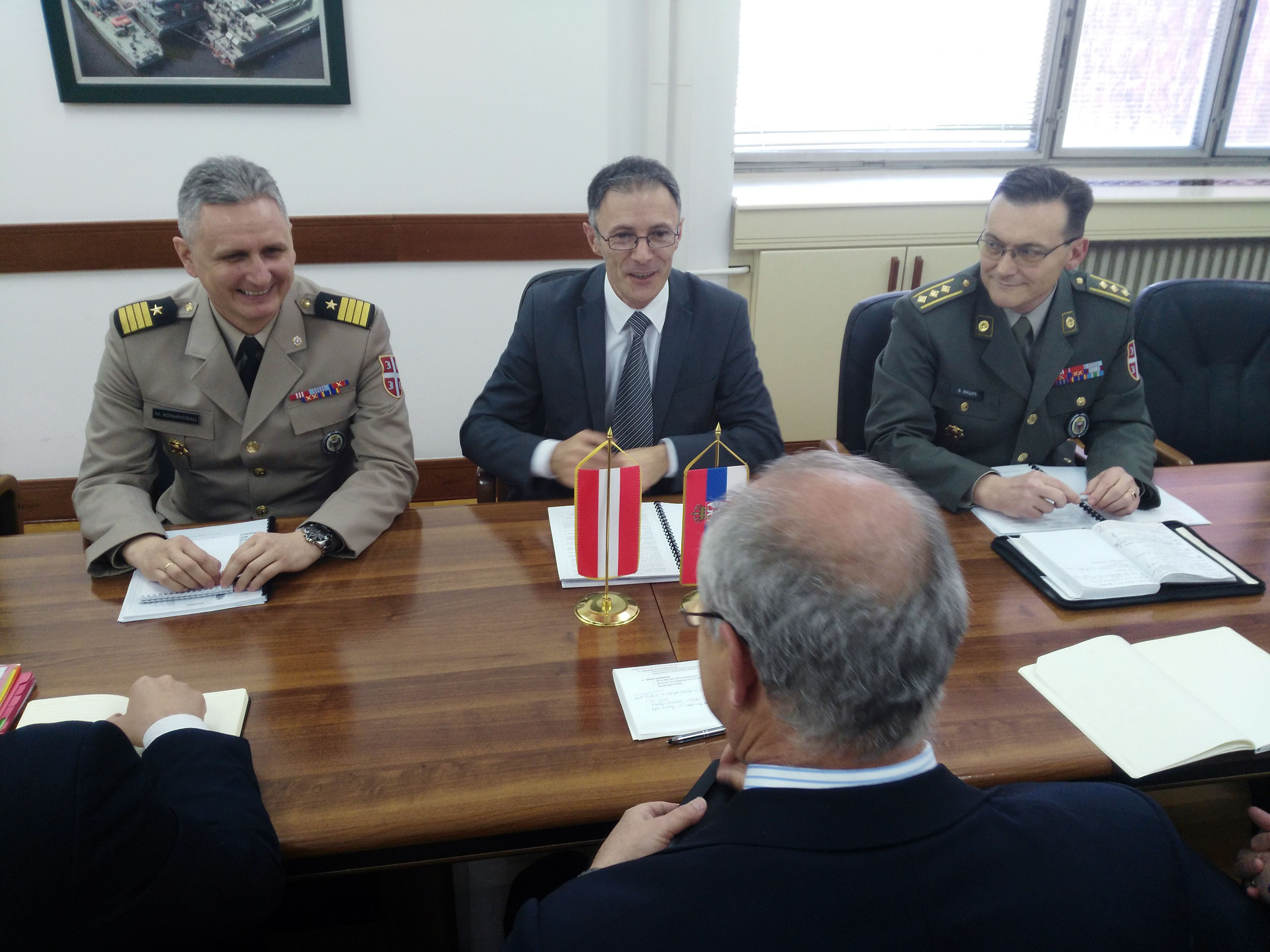 Разговори са делегацијом Савезног министарства одбране и спорта Републике Аустрије
