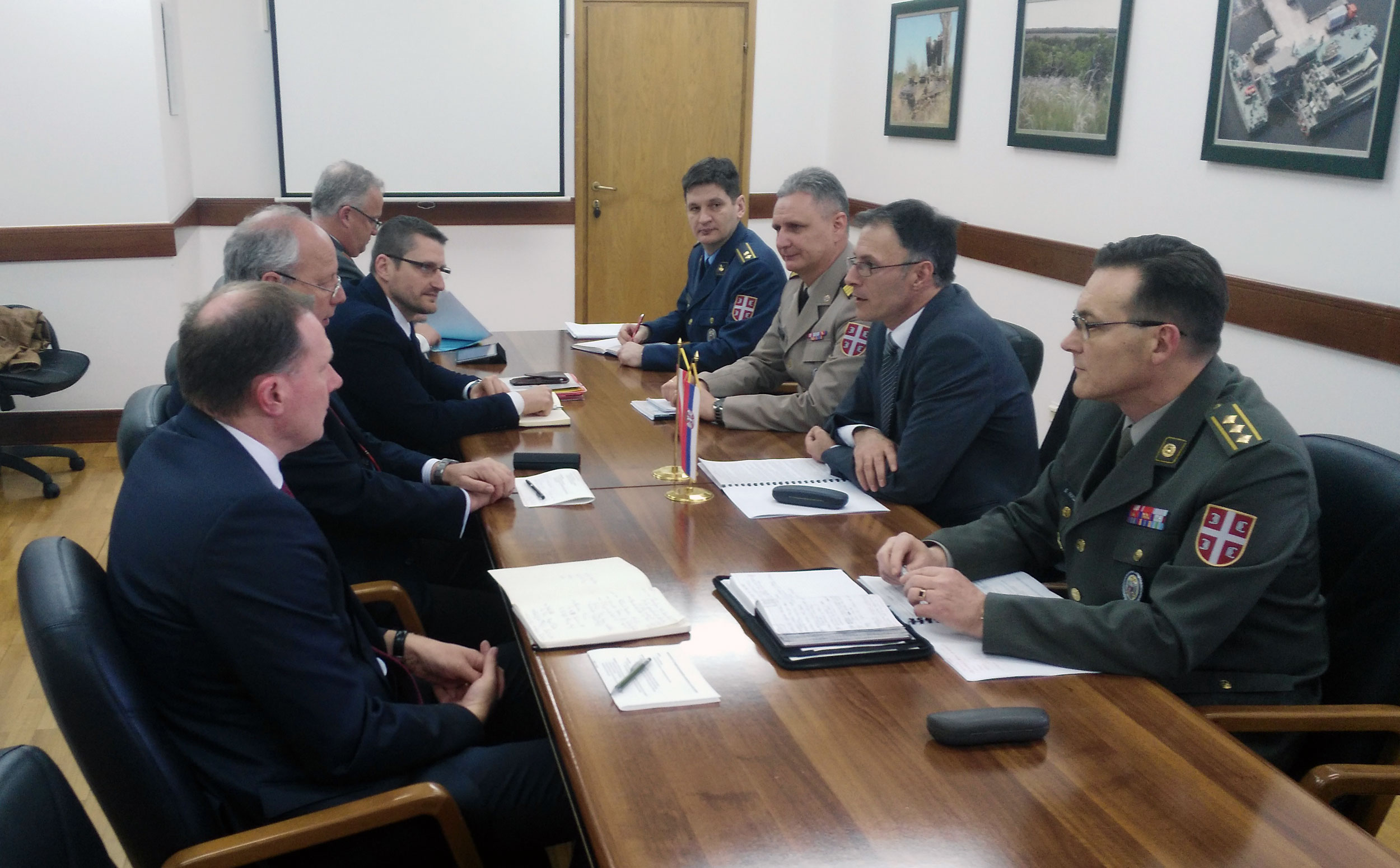 Разговори са делегацијом Савезног министарства одбране и спорта Републике Аустрије