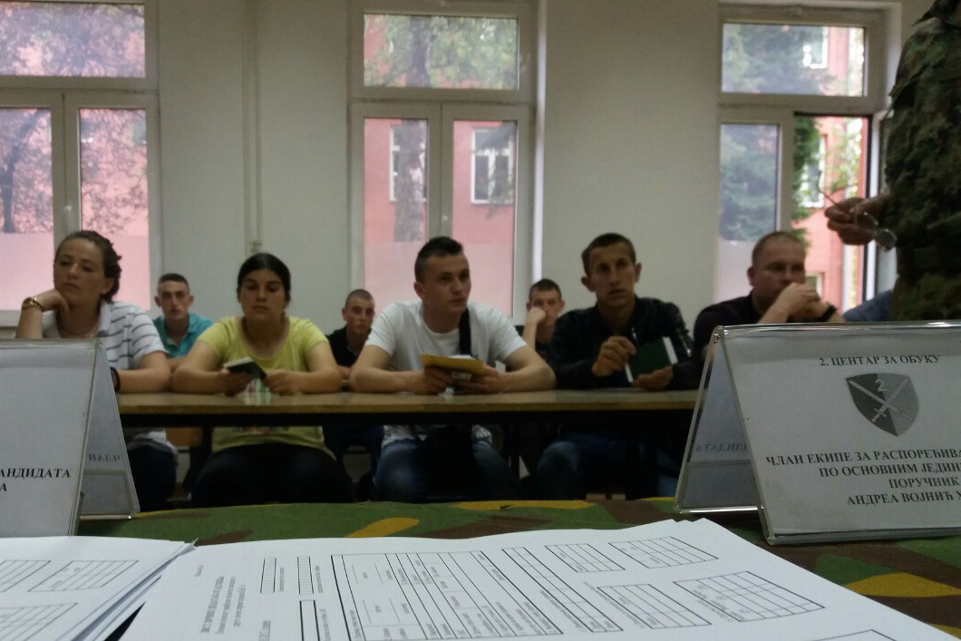 Пријем војника јунске генерације на служење војног рока